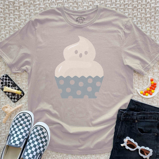 Bake It Scary Tee - Haunted Ghost Cupcake T-Shirt