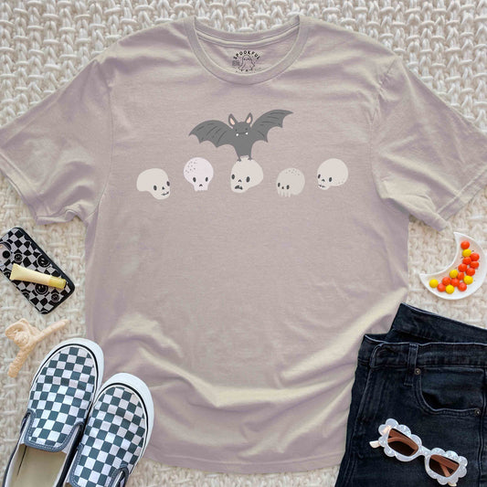 Bat Luck Tee - Spooky Skeleton T-Shirt