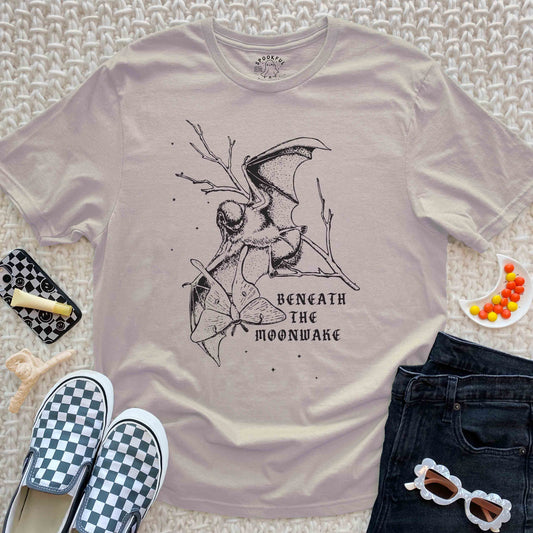 Beneath the Moonwake Tee - Moth and Bat T-Shirt
