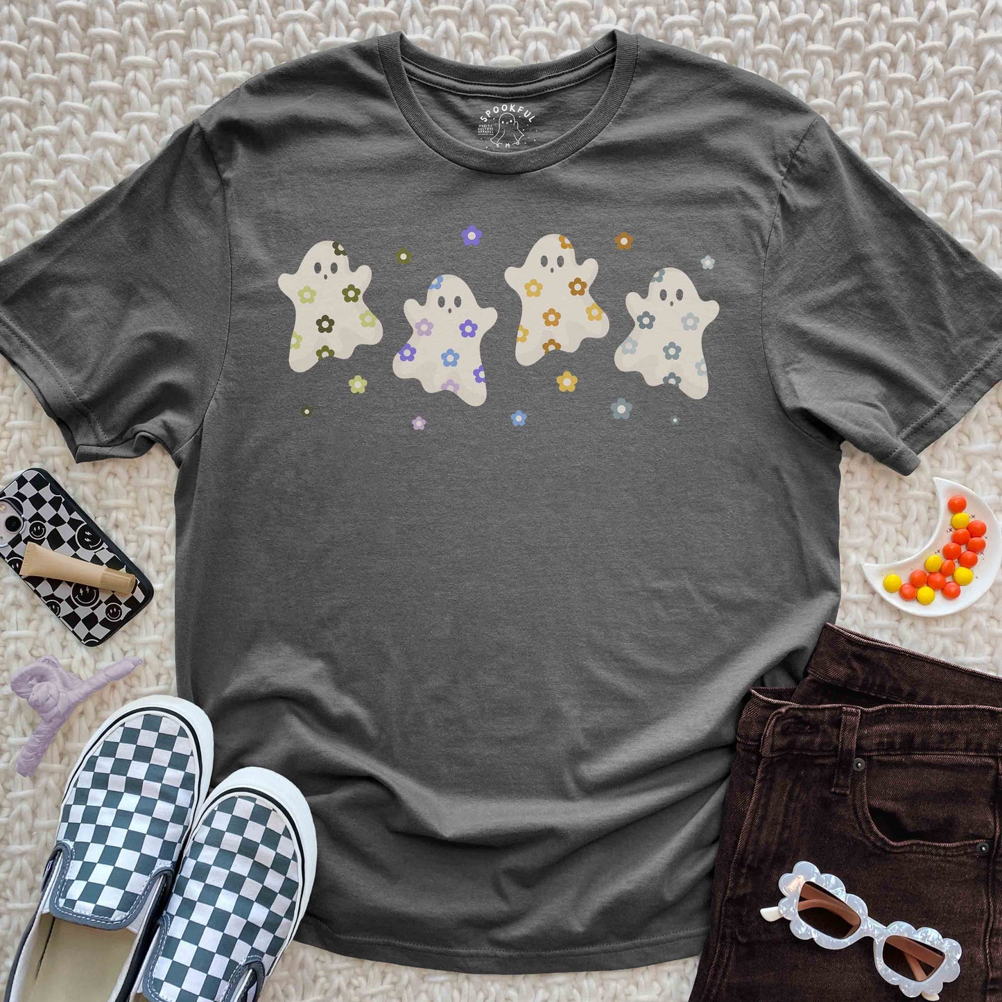 Bloomin' Boo Tee - Floral Ghost T-Shirt