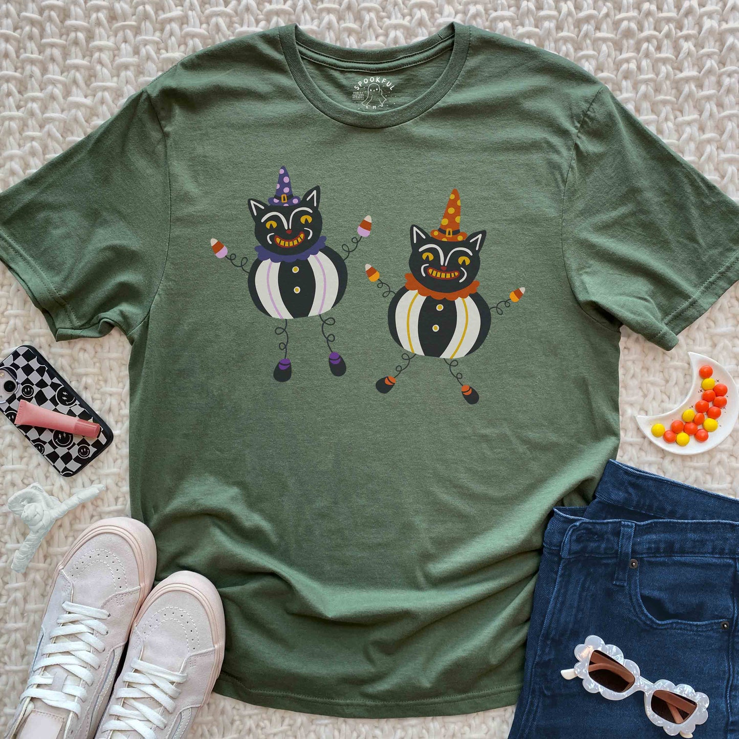 Carnie Cat Tee - Vintage Circus T-Shirt