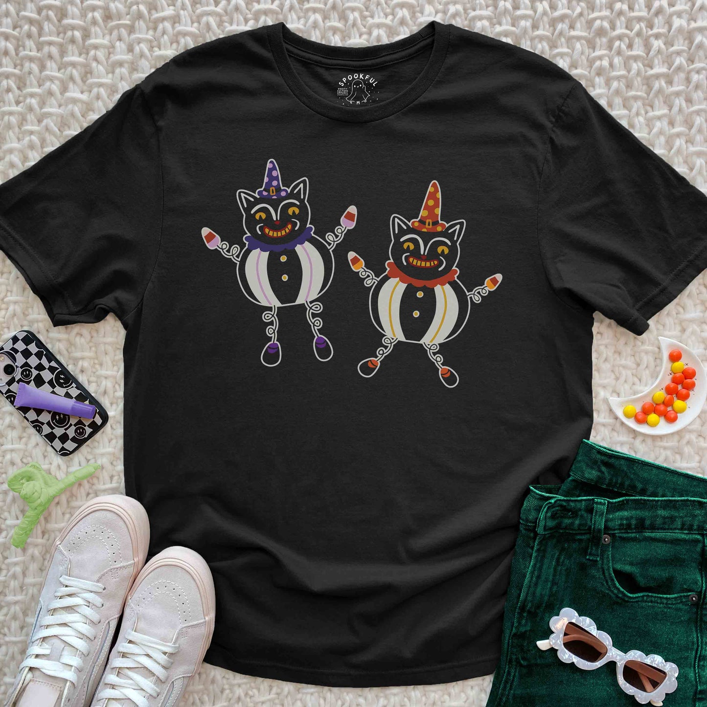 Carnie Cat Tee - Vintage Circus T-Shirt