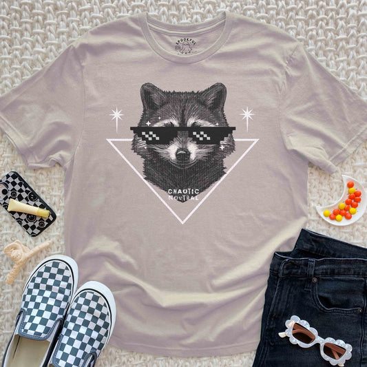 Chaotic Neutral Tee - Feral Raccoon T-Shirt