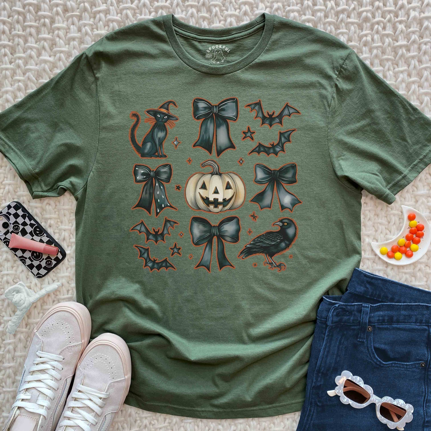 Coquette Coven Tee - Cat Crow Bat T-Shirt