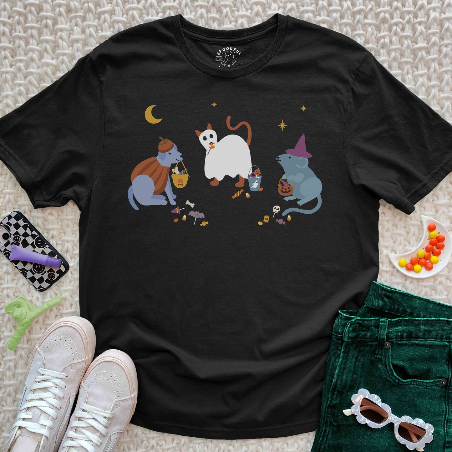 Critter Coven Tee - Halloween Dog Rat Cat T-Shirt