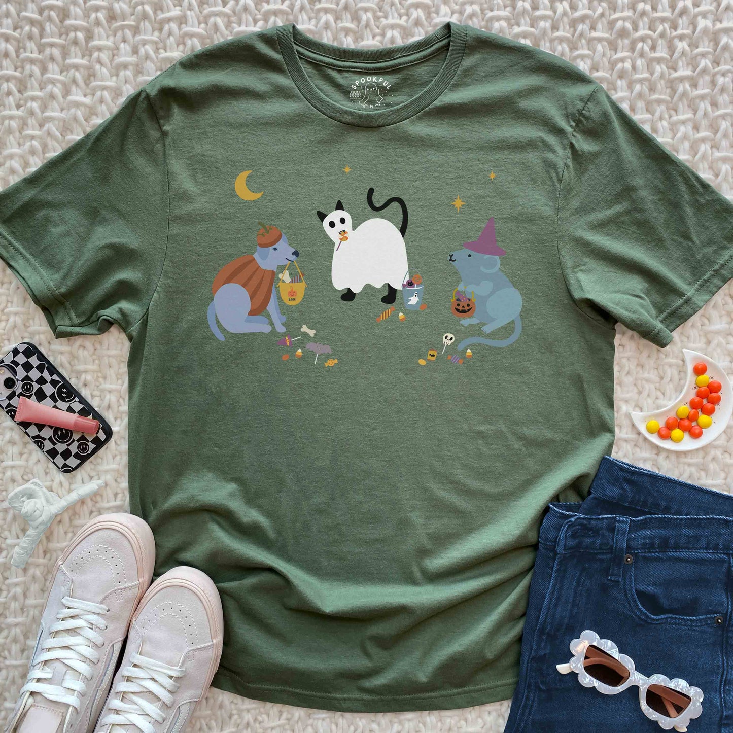 Critter Coven Tee - Halloween Dog Rat Cat T-Shirt