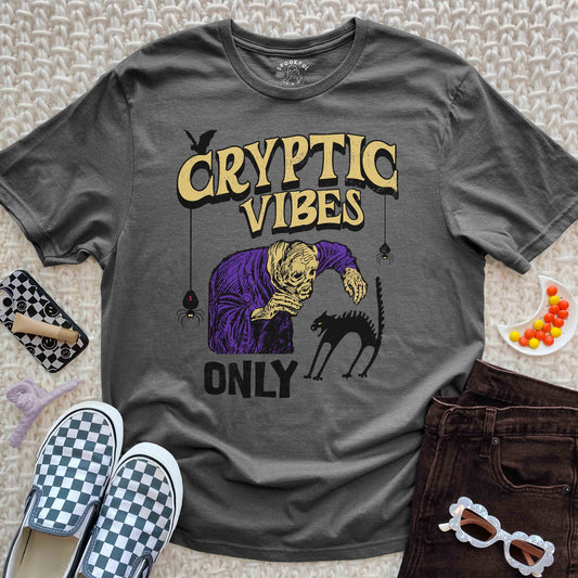 Cryptic Vibes Only Tee - Spooky T-Shirt