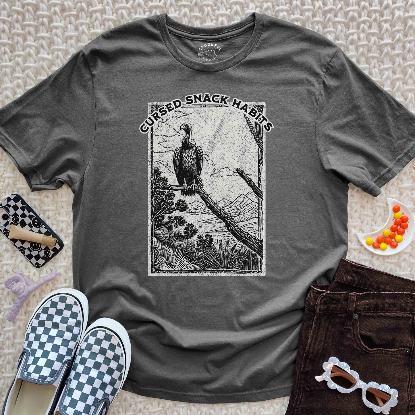 Cursed Snack Habits - Vulture T-Shirt