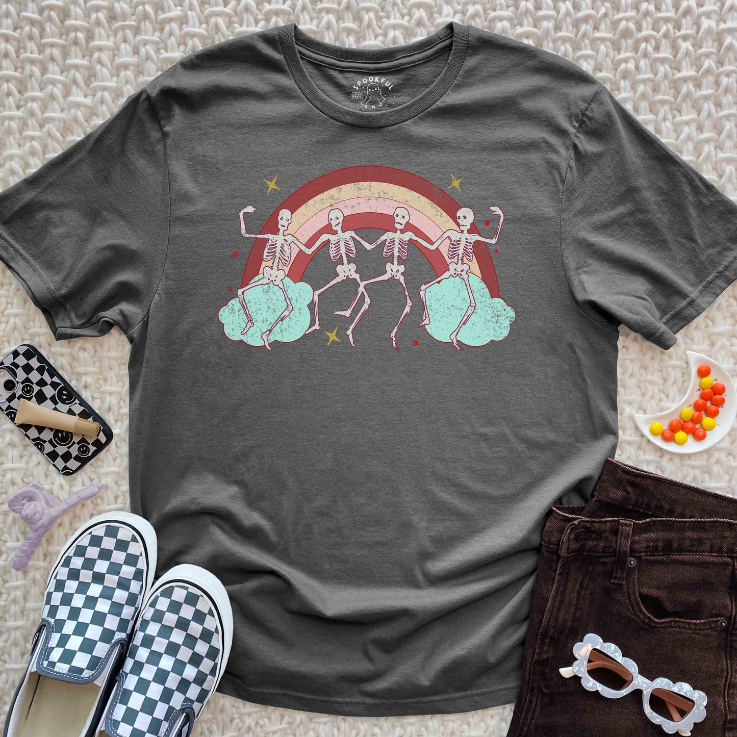 Disco Afterlife Tee - Dancing Skeleton T-Shirt