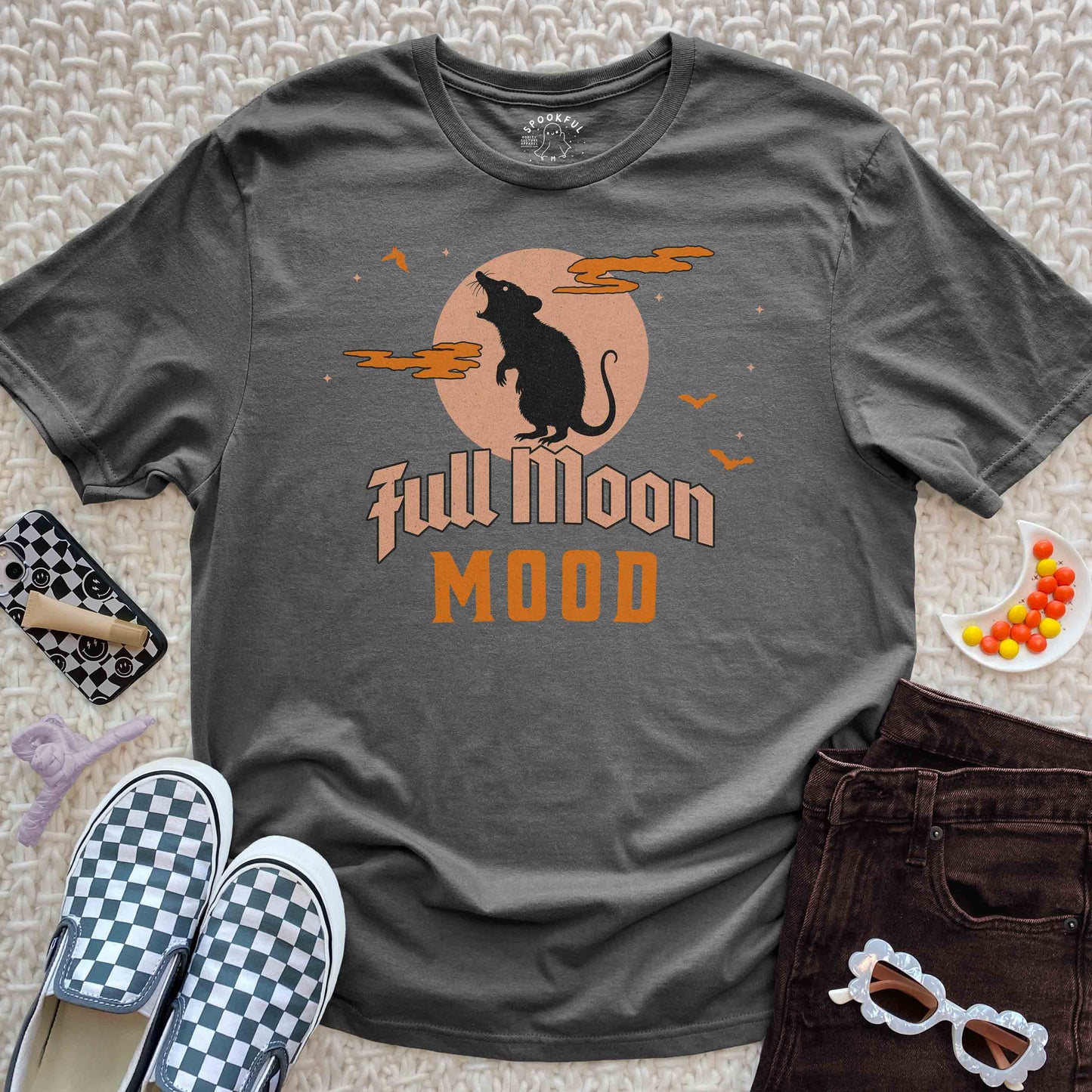 Full Moon Mood Tee - Howling Rat T-Shirt