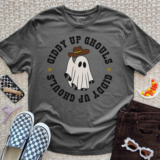 Giddy Up Ghouls Tee - Western Cowboy Ghost T-Shirt