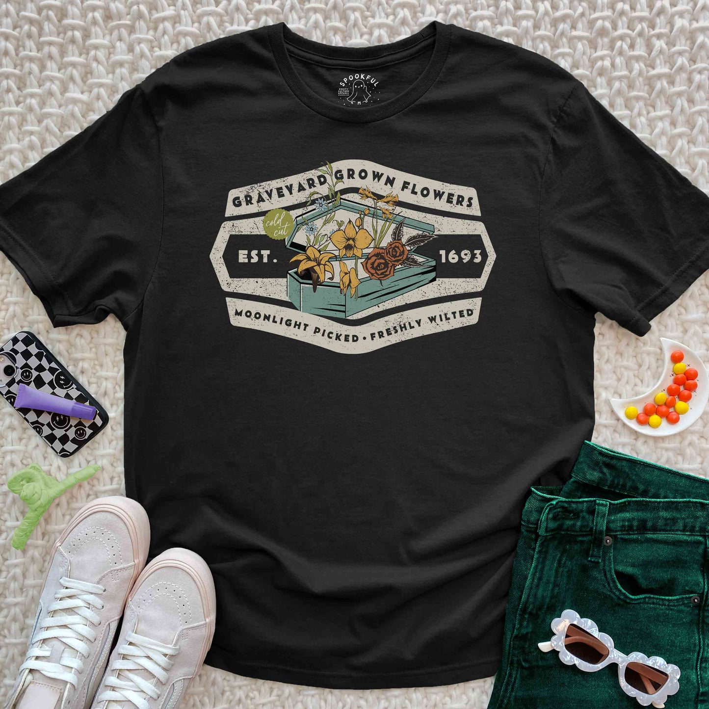 Graveyard Grown Tee - Vintage Floral T-Shirt