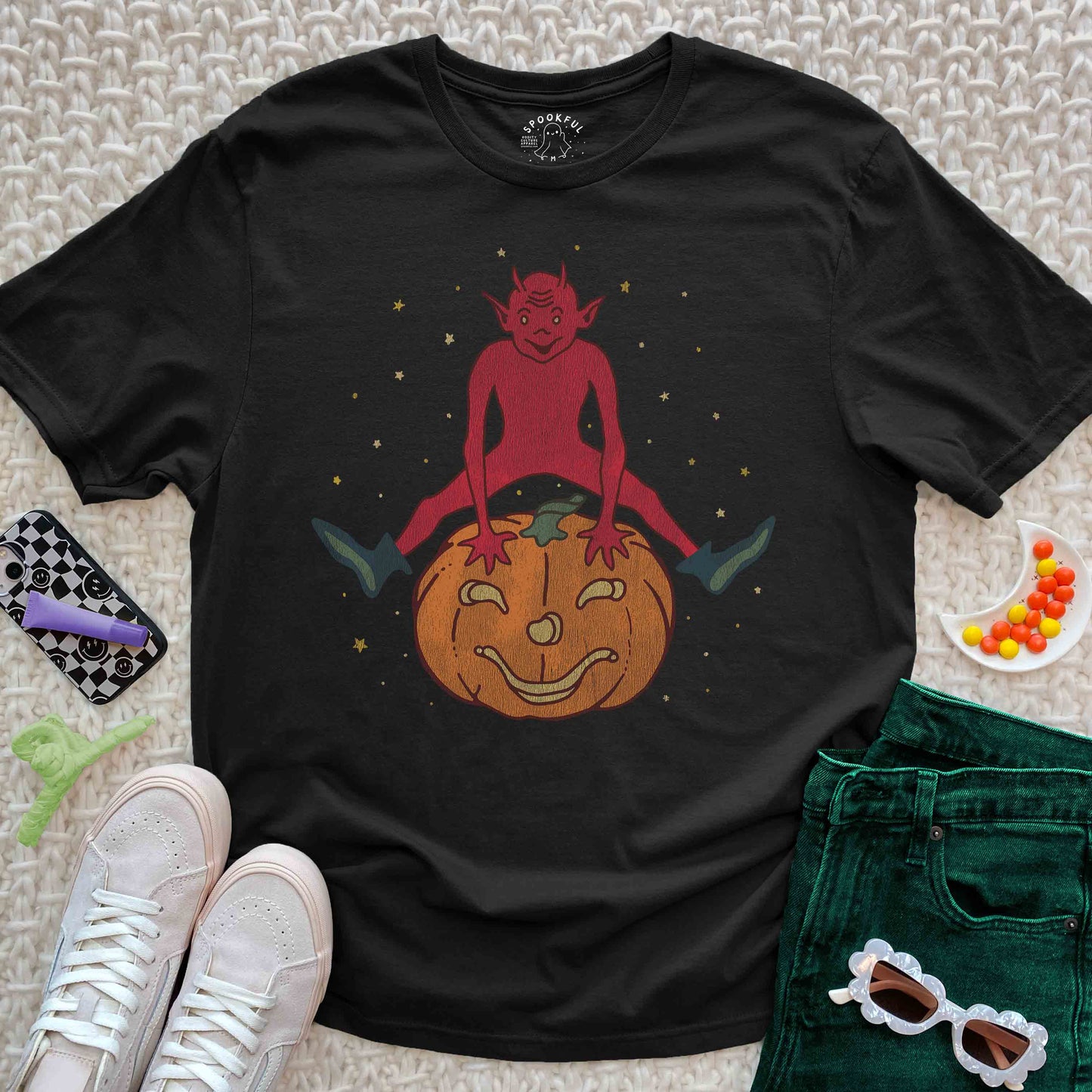 Hecked Hopscotch Tee - Vintage Demon T-Shirt