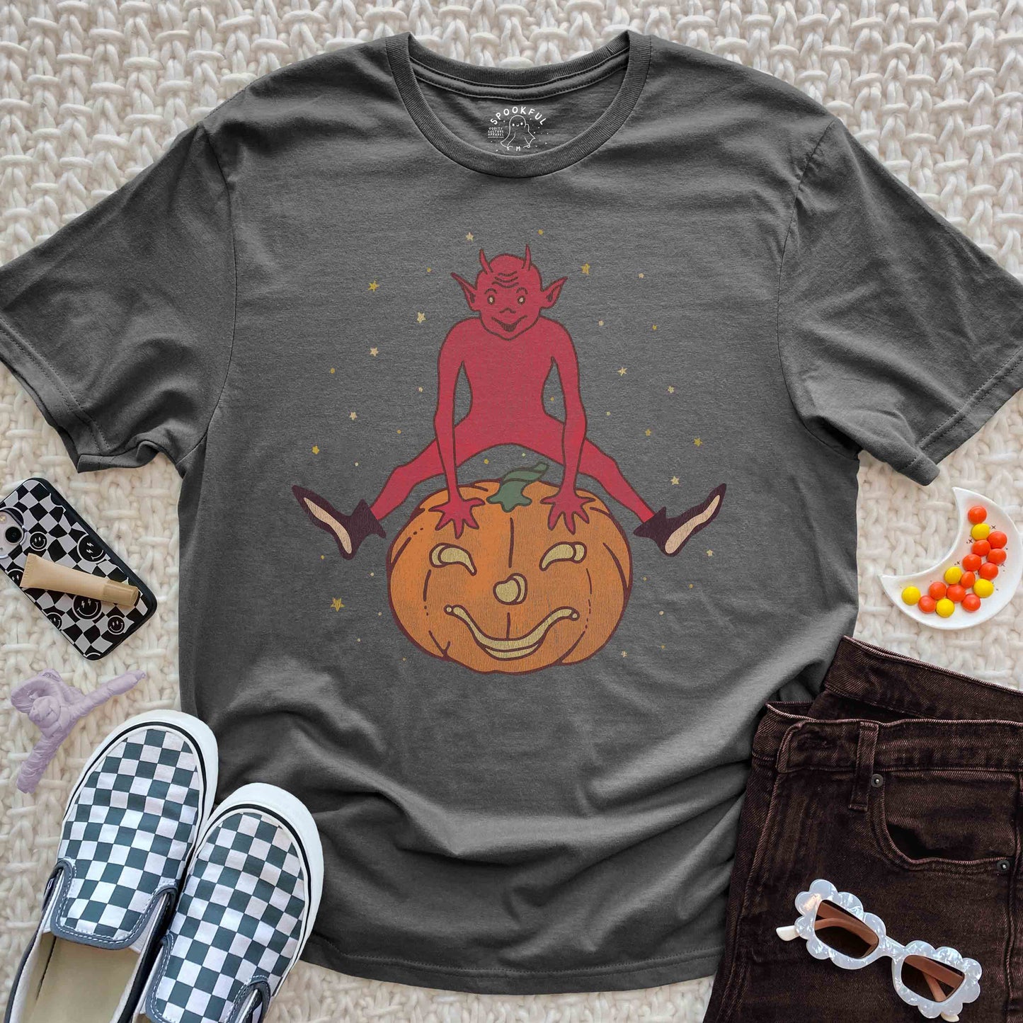 Hecked Hopscotch Tee - Vintage Demon T-Shirt