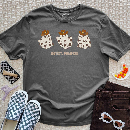 Howdy, Pumpkin Tee - Cowboy Ghost Western T-Shirt