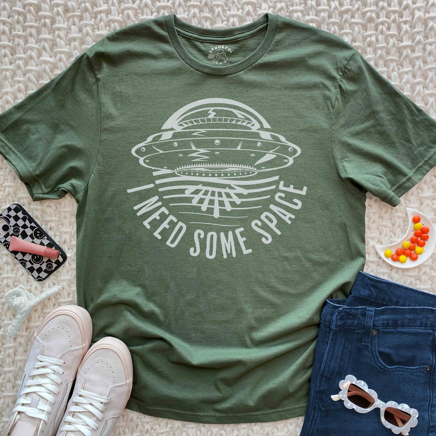 I Need Some Space Tee - Retro Alien UFO T-Shirt