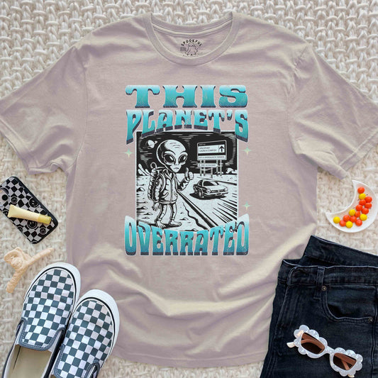 Planet Overrated Tee - Travel Alien T-Shirt