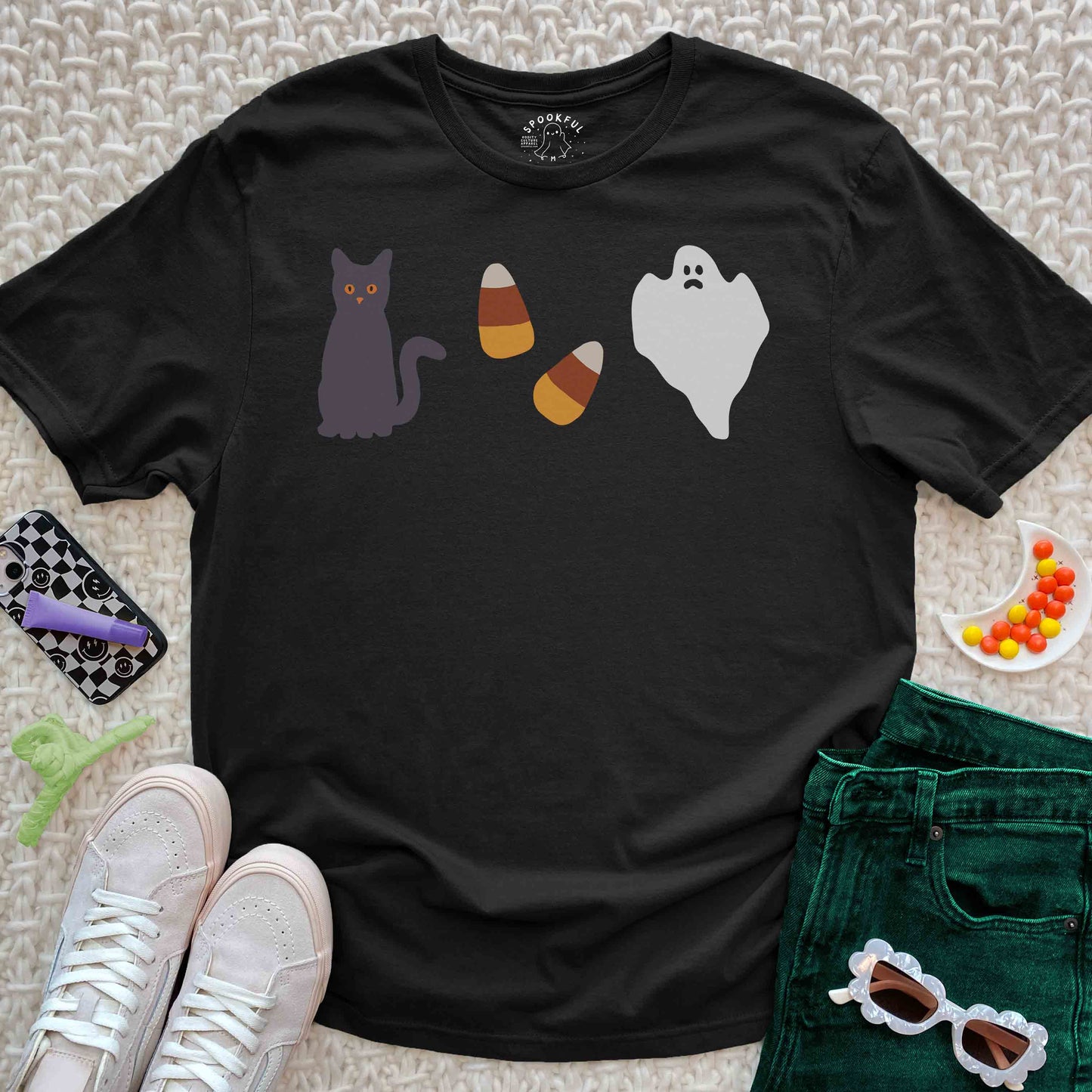 Purranormal Tee - Ghost Cat Candy T-Shirt