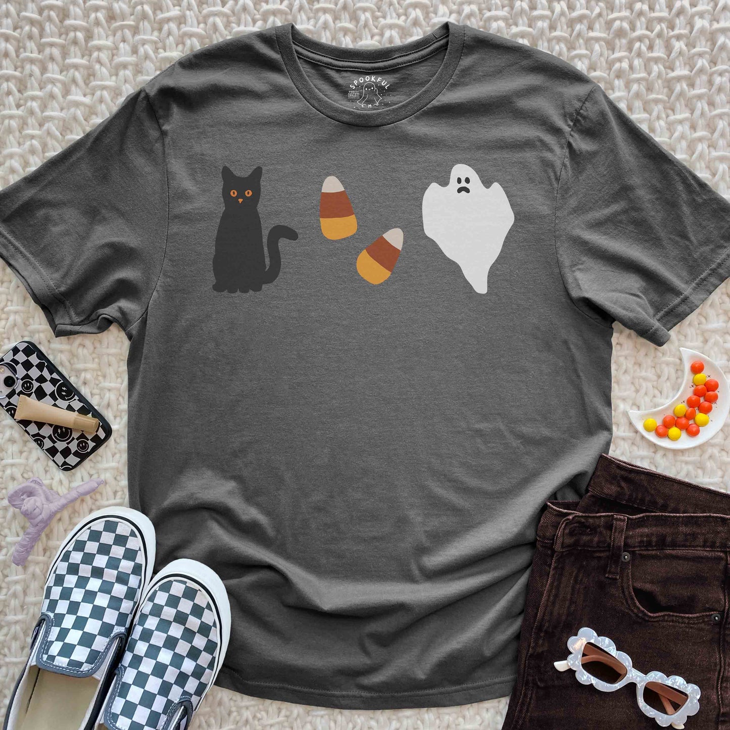 Purranormal Tee - Ghost Cat Candy T-Shirt