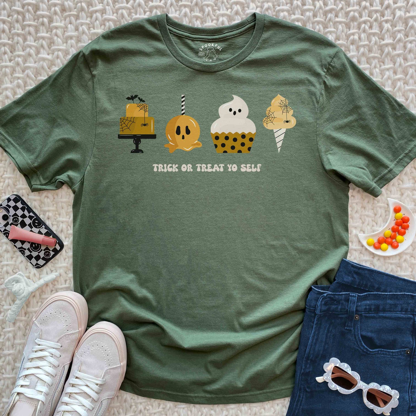 Trick or Treat Yo Self Tee - Halloween Baking T-Shirt