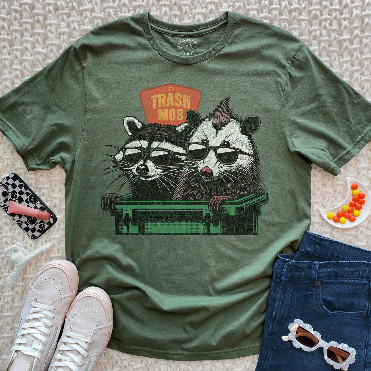 Trash Mob Tee - Possum Raccoon T-Shirt