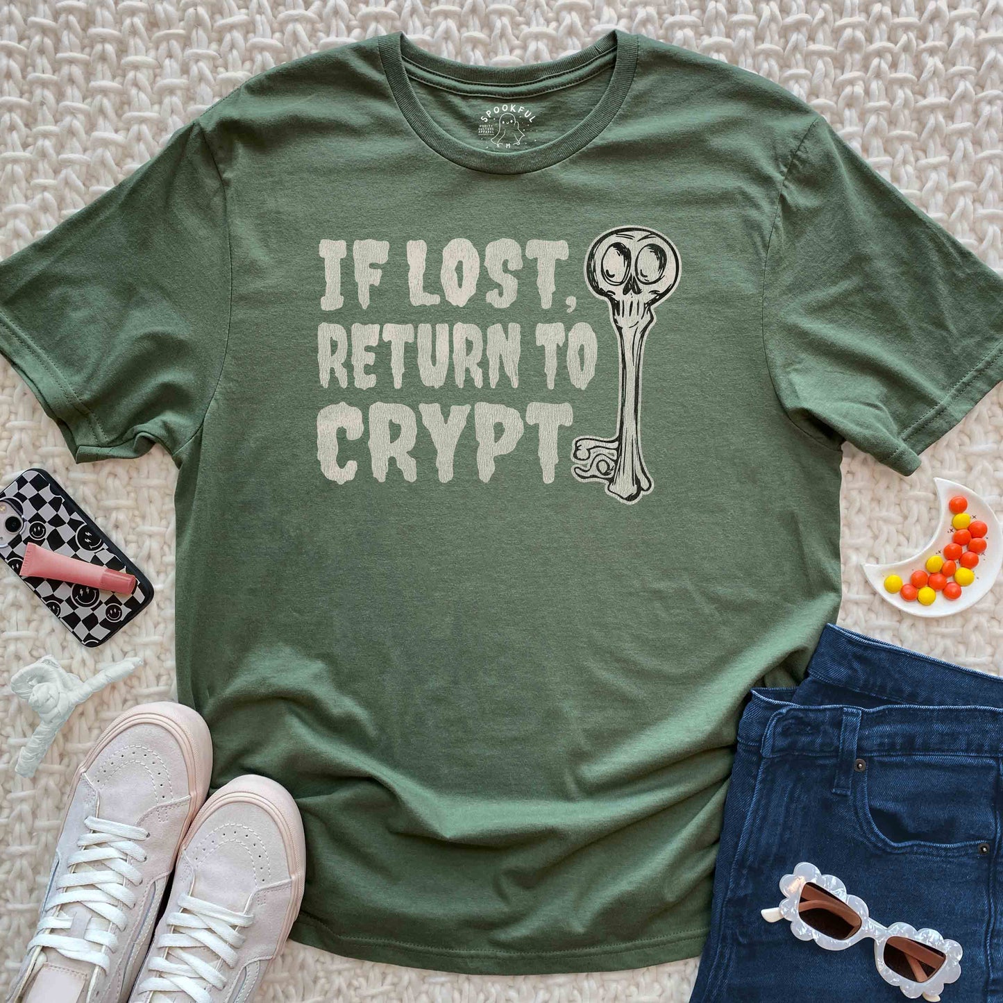 Return To Crypt Tee - Zombie Tomb T-Shirt