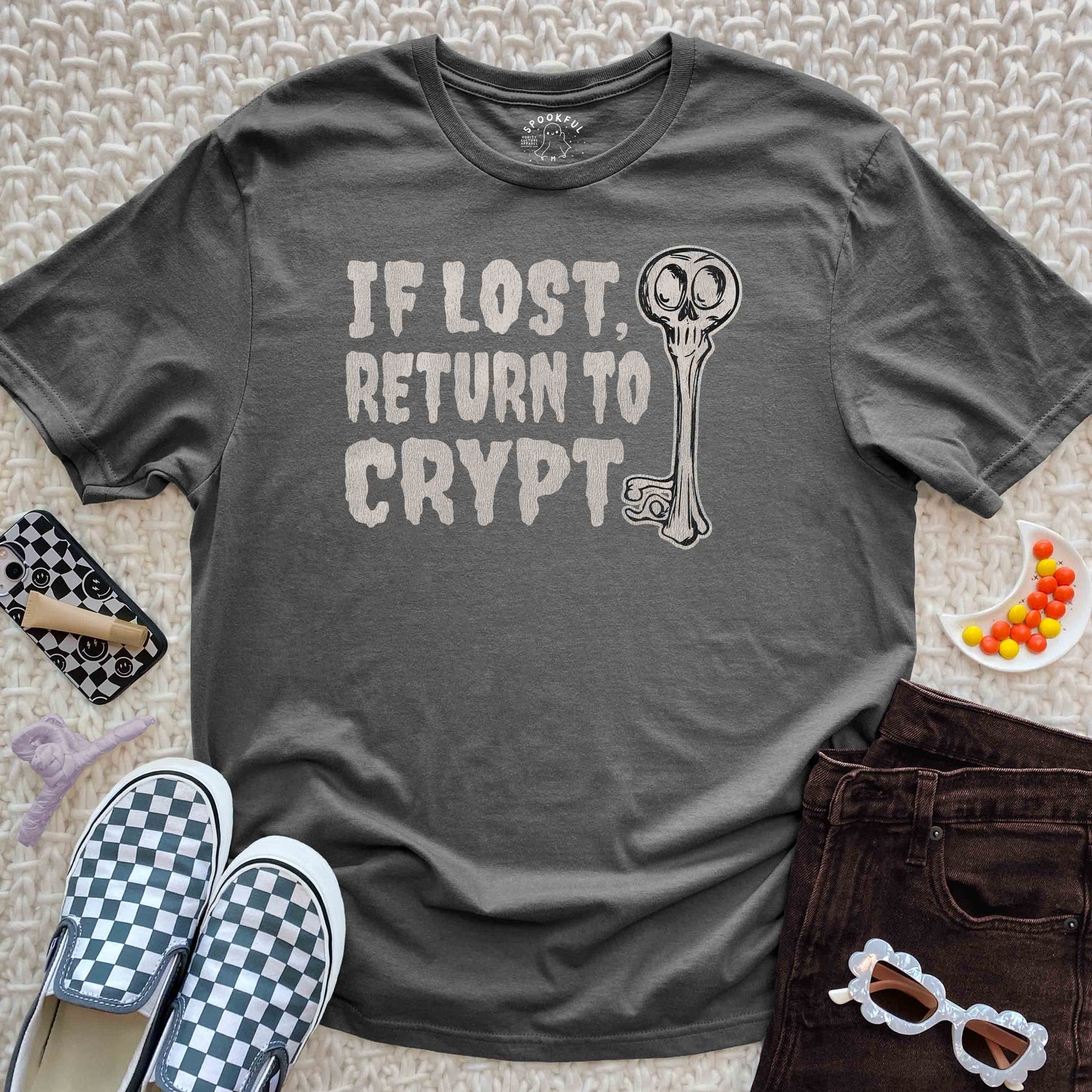 Return To Crypt Tee - Zombie Tomb T-Shirt