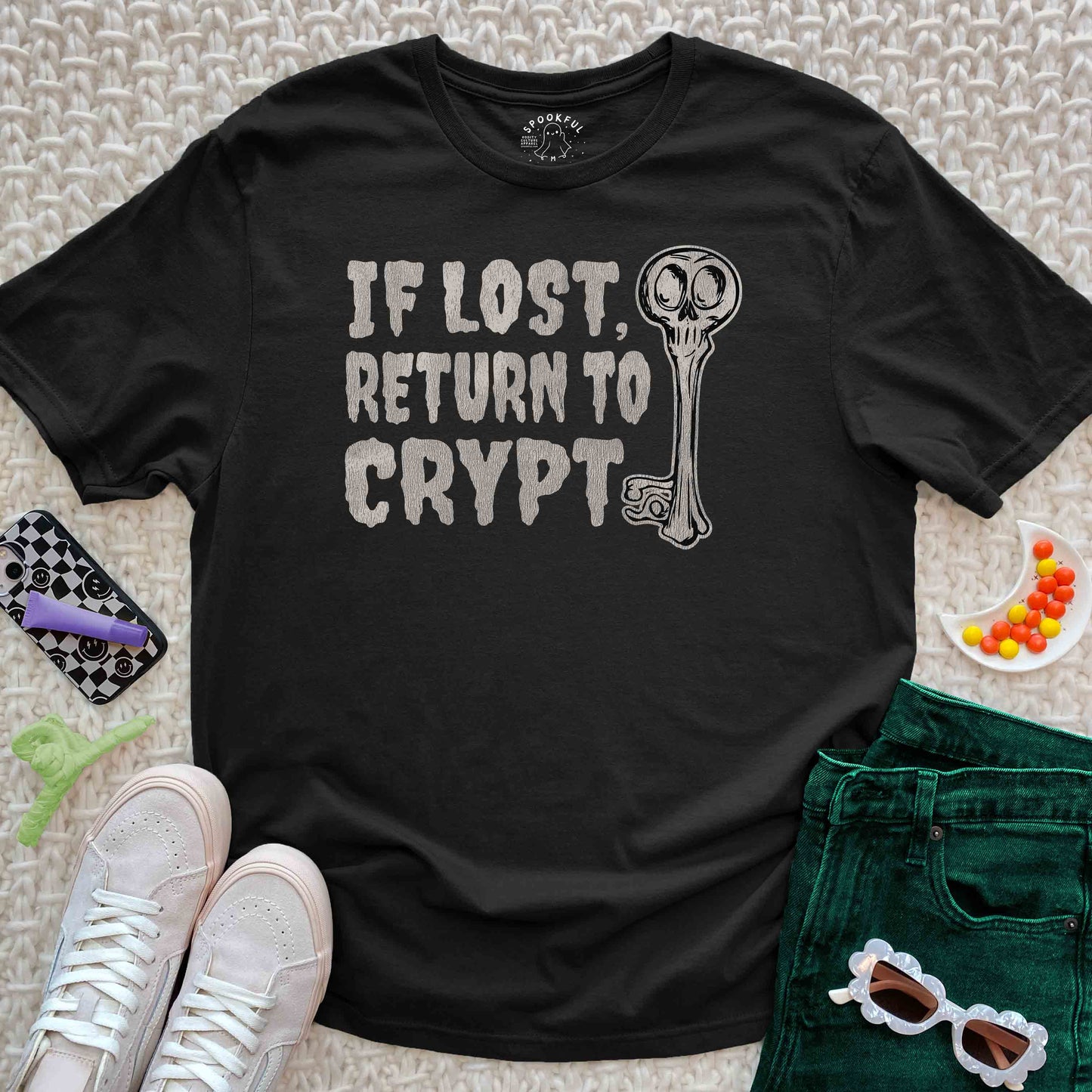 Return To Crypt Tee - Zombie Tomb T-Shirt