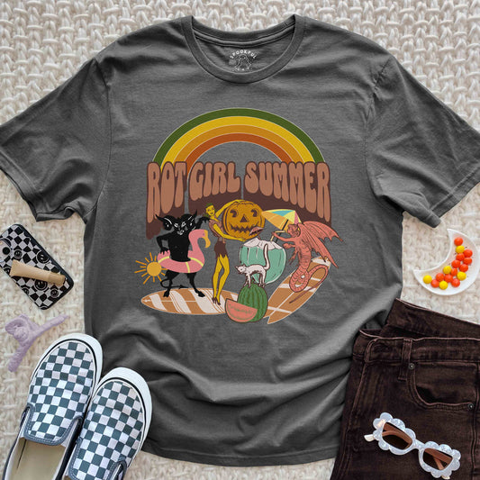 Rot Girl Summer Tee - Retro Scrapbook Style T-Shirt