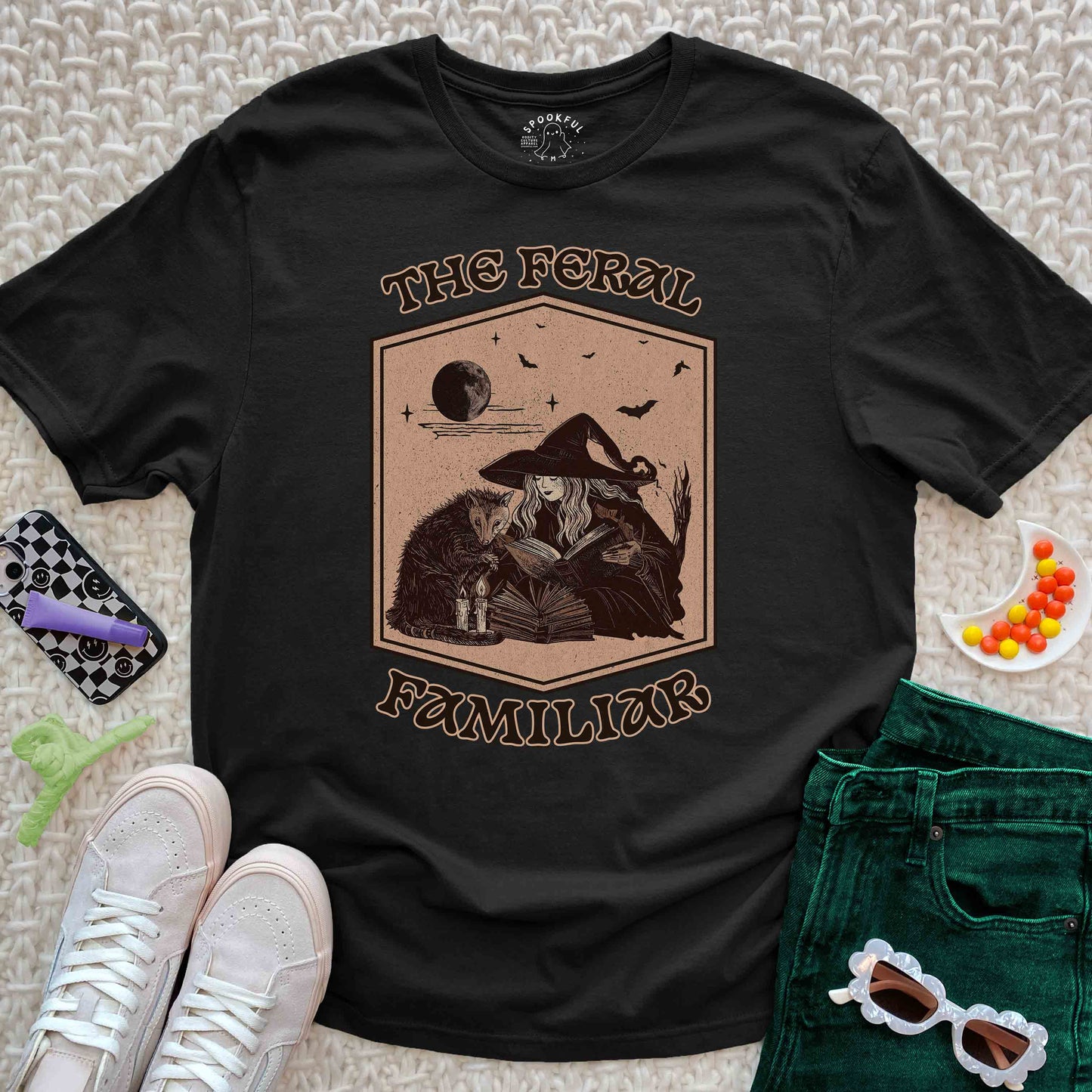 The Feral Familiar Tee - Witchy Possum T-Shirt