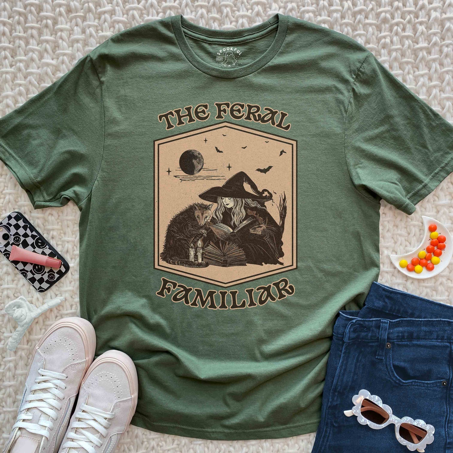 The Feral Familiar Tee - Witchy Possum T-Shirt