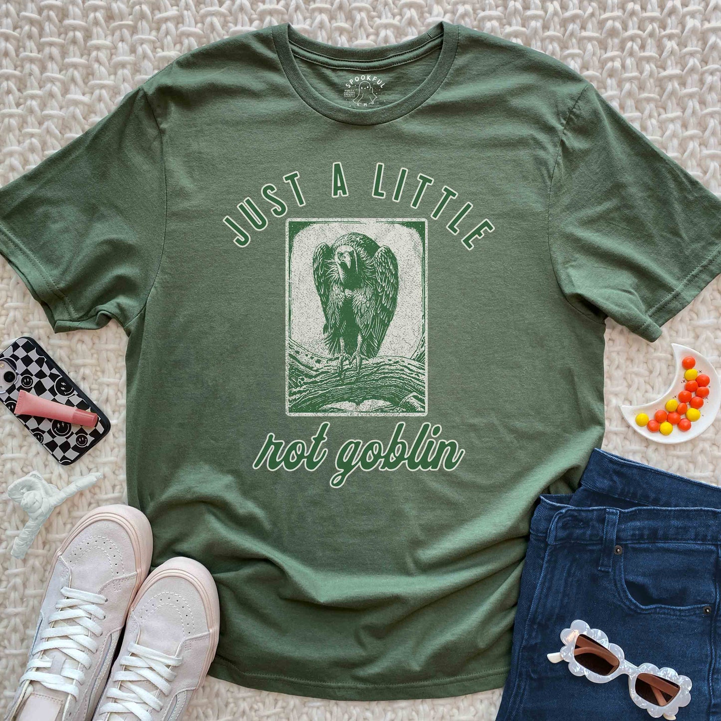 Rot Goblin Tee - Retro Vulture T-Shirt