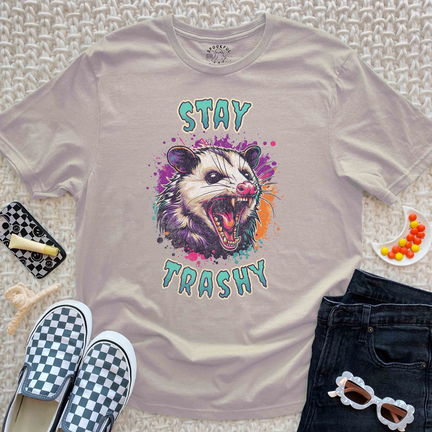 Stay Trashy Tee - Hissing Possum T-Shirt