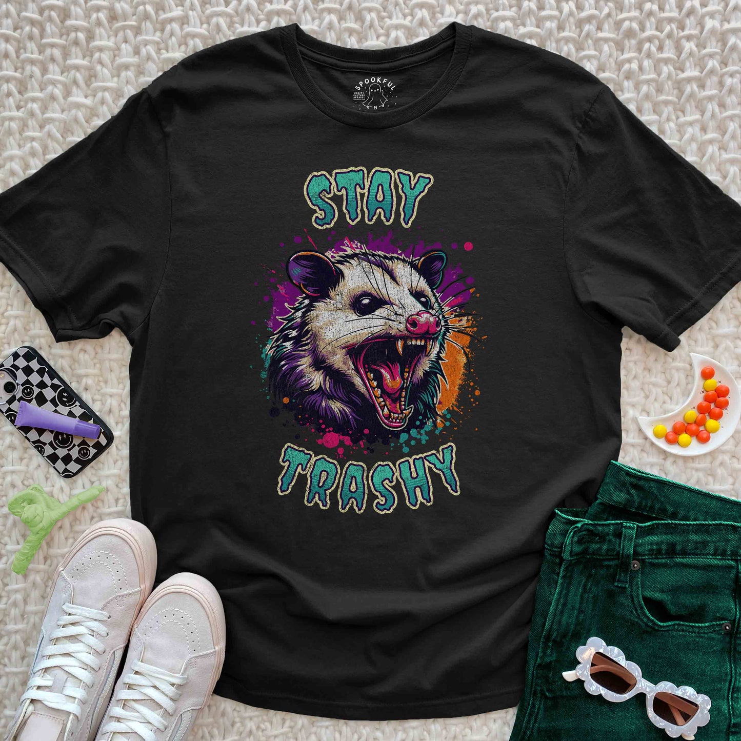 Stay Trashy Tee - Hissing Possum T-Shirt