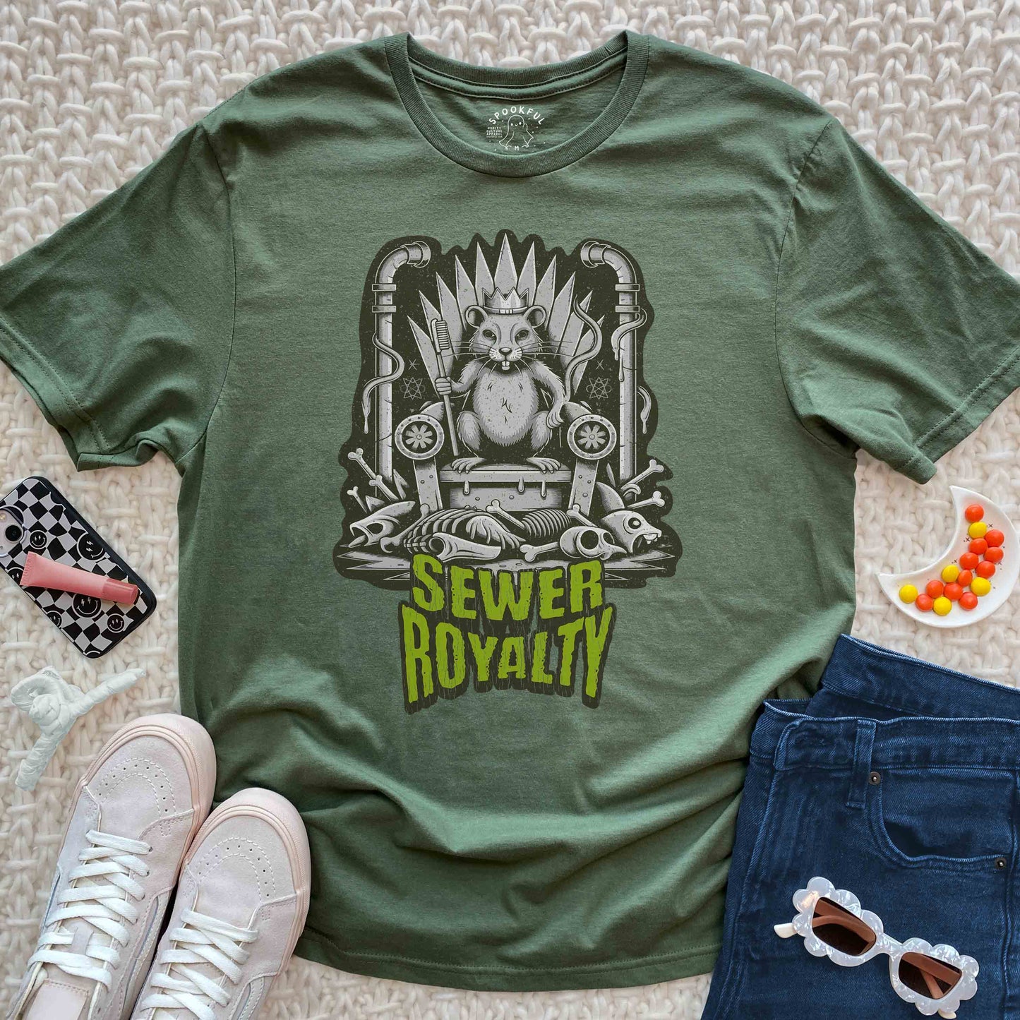 Sewer Royalty Tee - Rat King T-Shirt