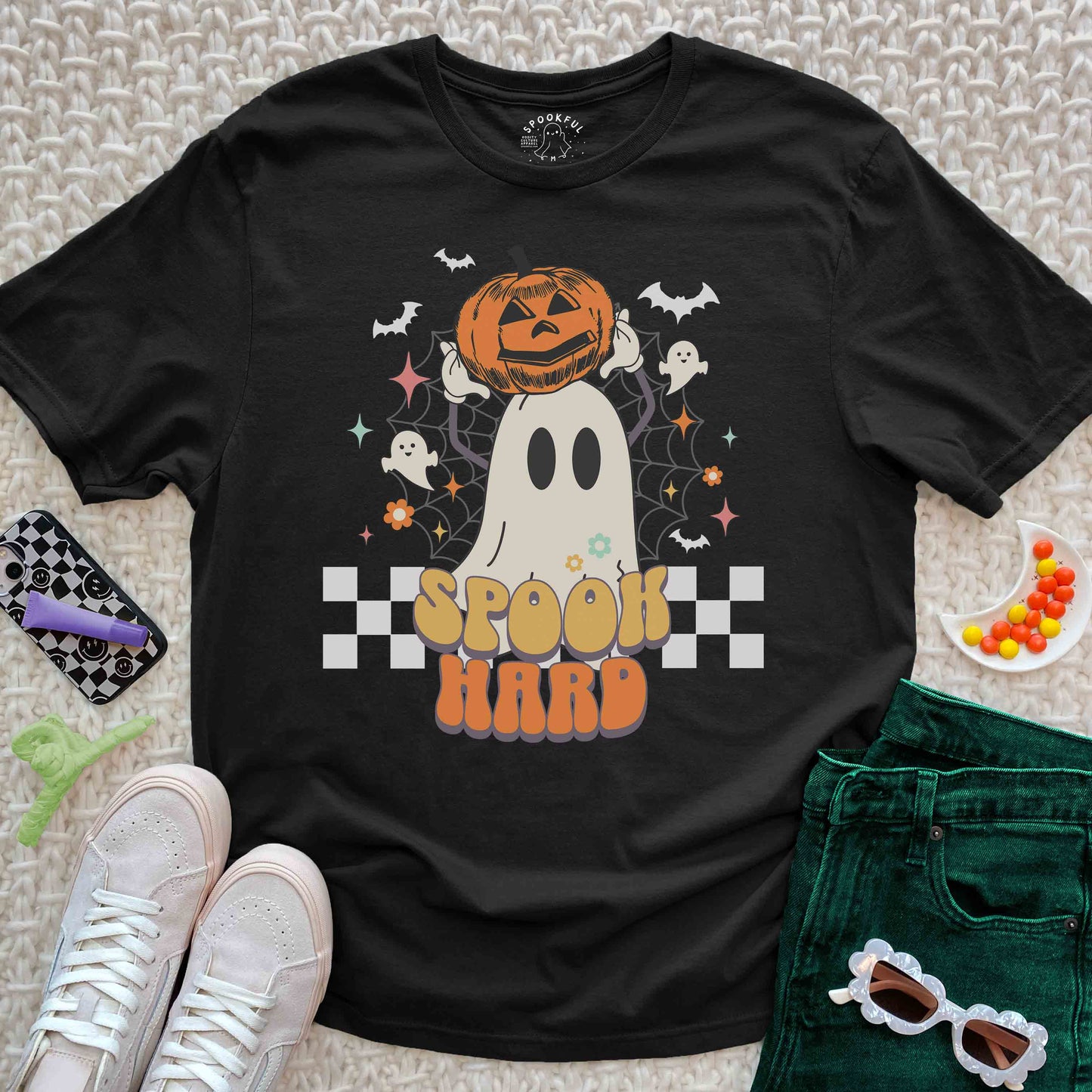Spook Hard Tee - Retro Ghost T-Shirt