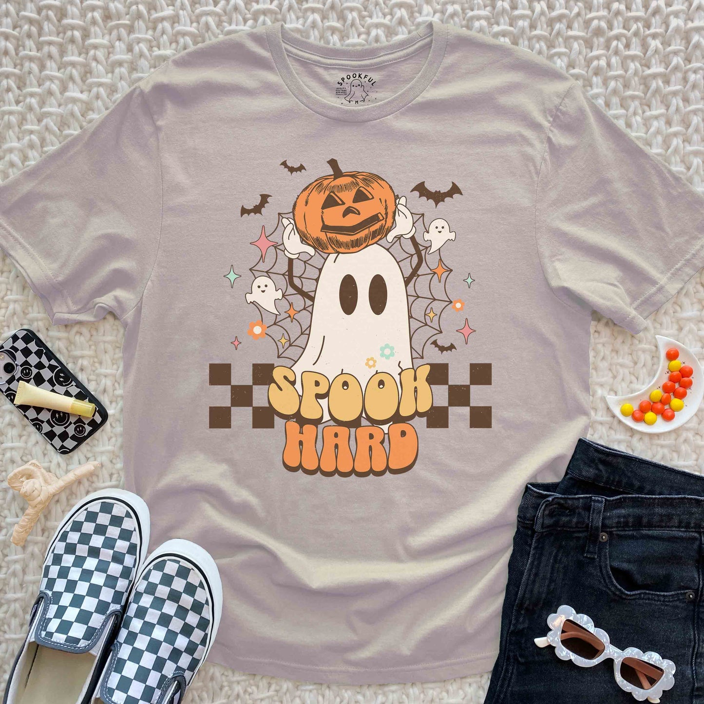 Spook Hard Tee - Retro Ghost T-Shirt