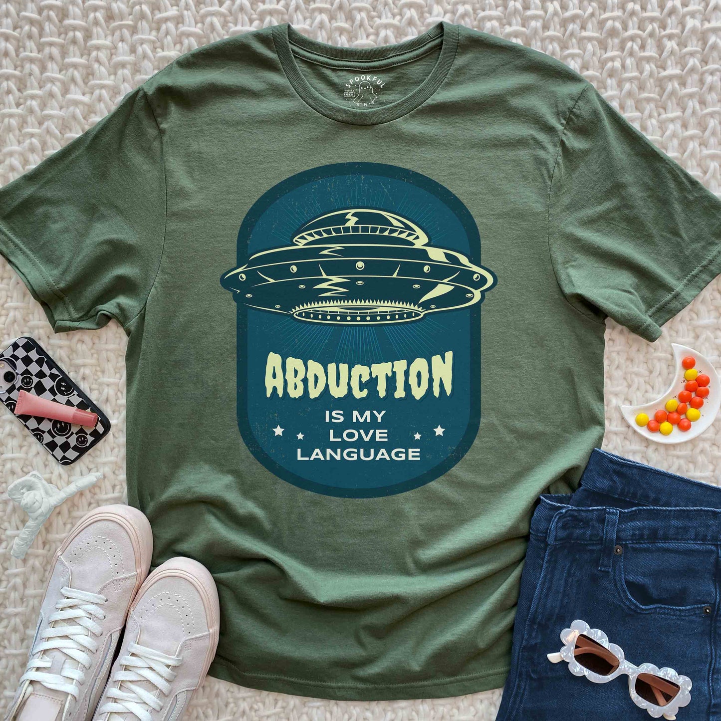 Abduction Love Language Tee - Alien UFO T-Shirt