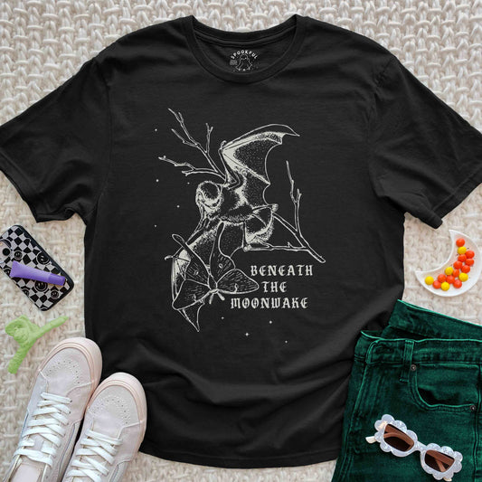 Beneath the Moonwake Tee - Moth and Bat T-Shirt