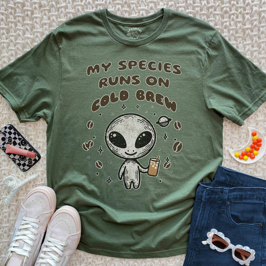 Cold Brew Tee - Alien Coffee T-Shirt