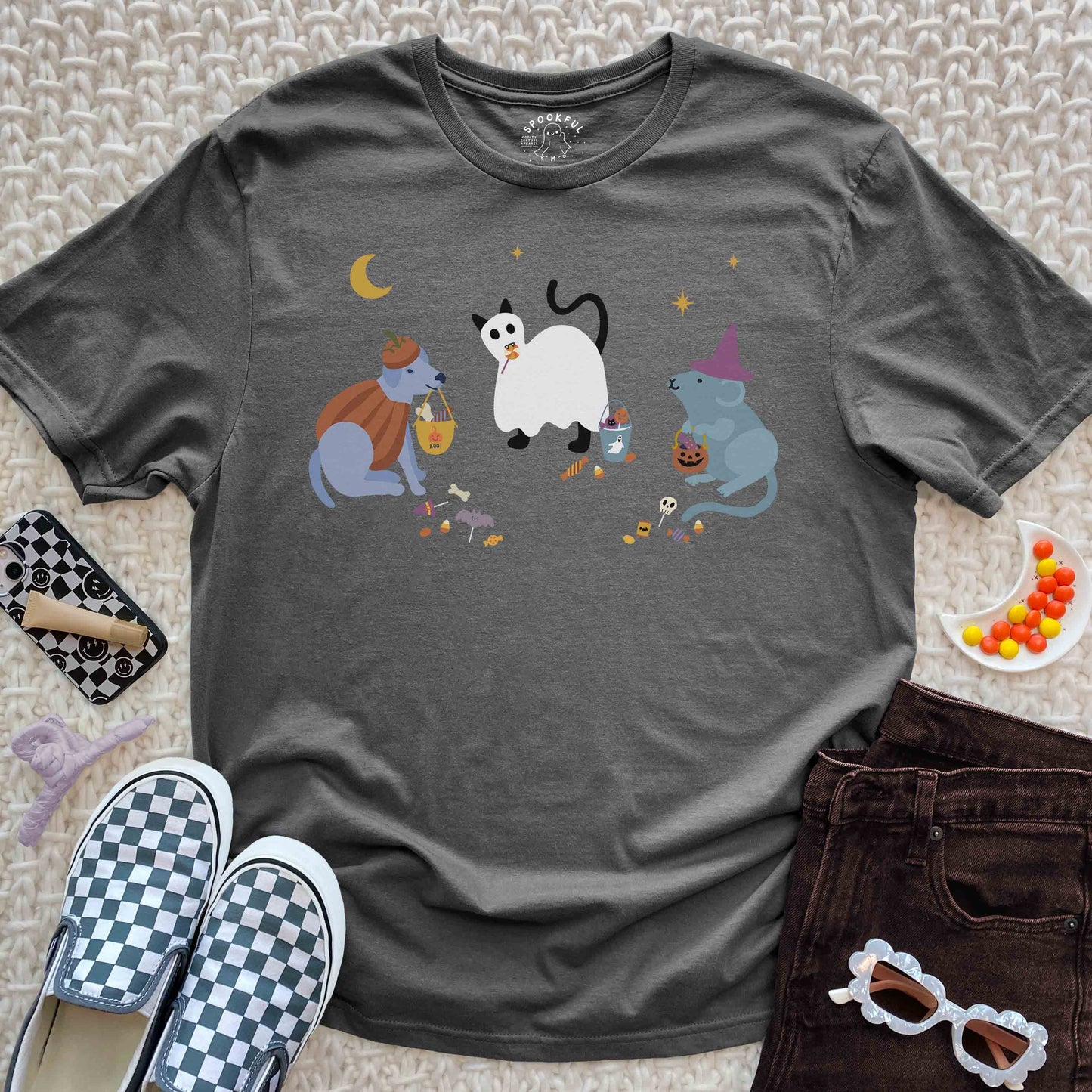 Critter Coven Tee - Halloween Dog Rat Cat T-Shirt