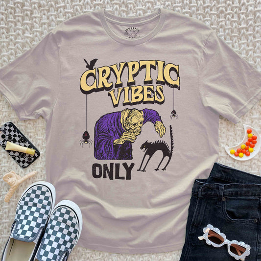 Cryptic Vibes Only Tee - Spooky T-Shirt