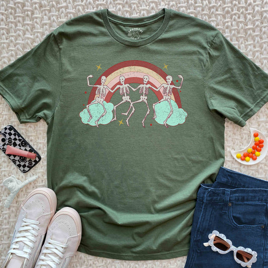 Disco Afterlife Tee - Dancing Skeleton T-Shirt