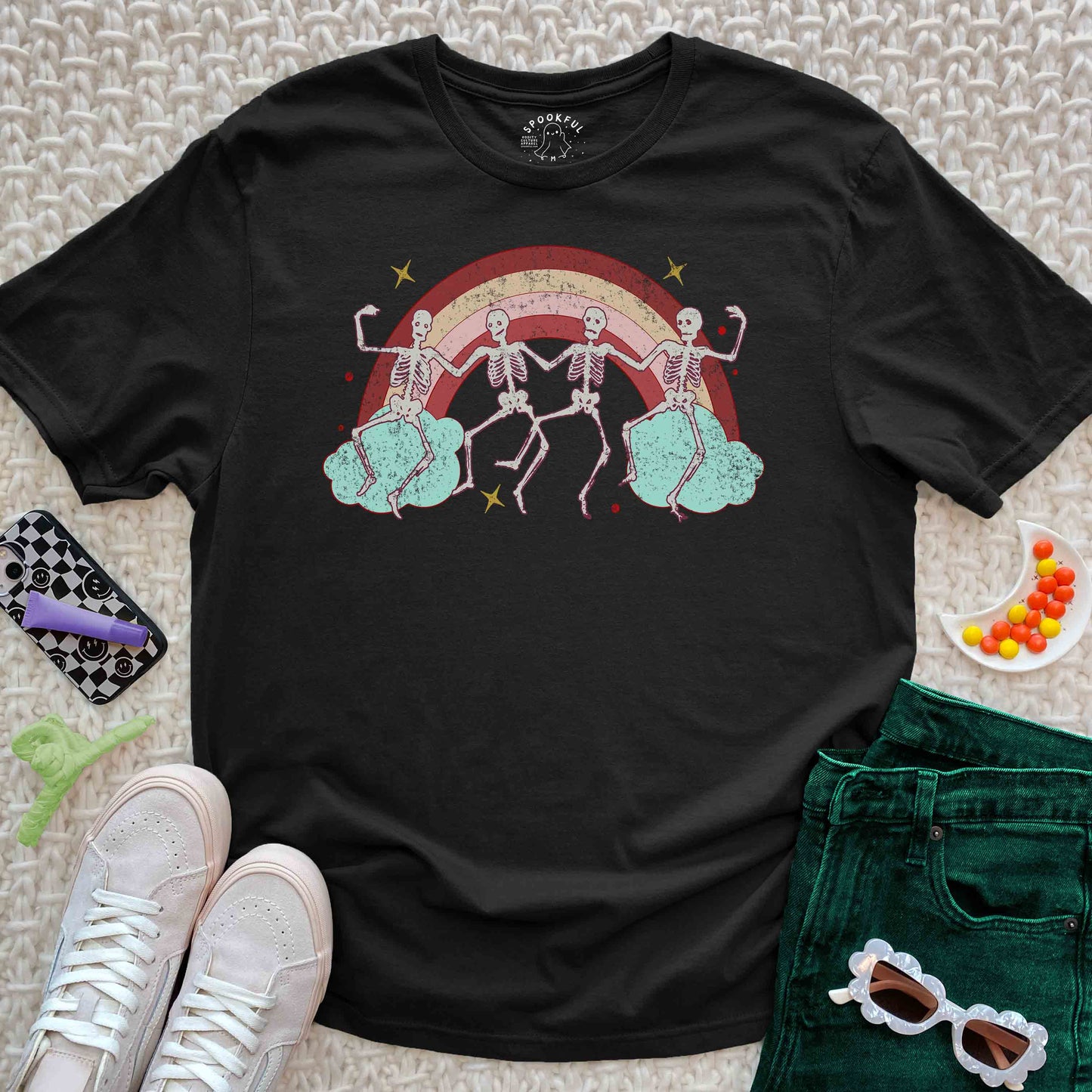 Disco Afterlife Tee - Dancing Skeleton T-Shirt