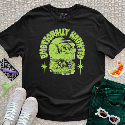 Emotionally Haunted Tee - Victorian Ghost T-Shirt