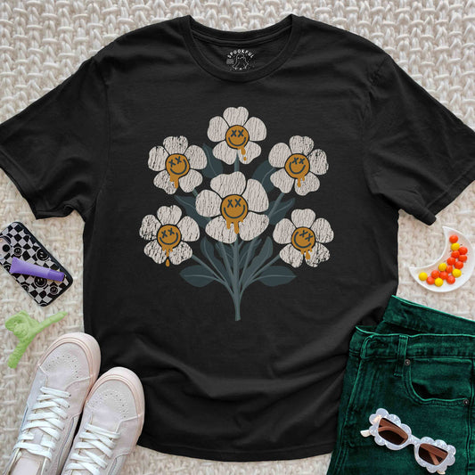 Faded Florals Tee - Dark Botanical T-Shirt