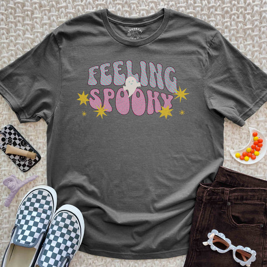 Feeling Spooky Tee - Retro Ghost T-Shirt