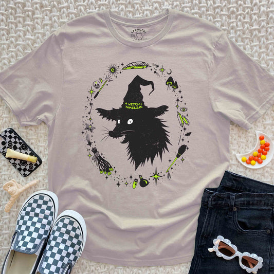 Witch Familiar Tee - Spooky Possum T-Shirt