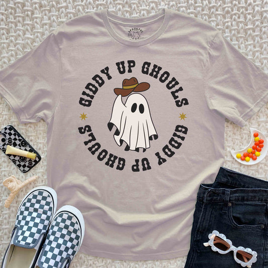 Giddy Up Ghouls Tee - Western Cowboy Ghost T-Shirt