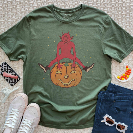 Hecked Hopscotch Tee - Vintage Demon T-Shirt